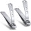 2pcs Straight Nail Clippers (Solid, Large Jaw, Thick Nails/Men's) 1