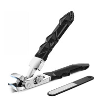 Ergonomic Nail Clipper – Extra-wide jaw for thick nails, Professional nail clipper made of premium steel, ideal for nails