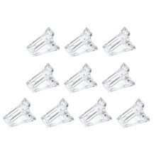 Set of 10 Clear Nail Clips, Manicure Clips for Gel Nail Extensions, Quick Installation, Complete Kit