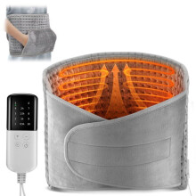 Electric Heating Pad, Wireless Lumbar Heating Belt, 9 Heat Levels, 4 Timer Settings, 40C to 60C