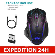 Gaming mouse - New - Ergonomic - Rechargeable - Silent - 1600 DPI