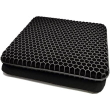 Orthopedic anti-bedsore breathable gel chair cushion with non-slip black cover. Home Furniture < Bedding