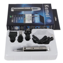 KEMEI 4 in 1 Electric Shaver, Nose and Ear Trimmer, Eyebrow Trimmer, Rechargeable
