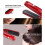 Hair straightener with steam function, adjustable temperature setting, quick-curling iron, professional styling tool, ceramic plates 2