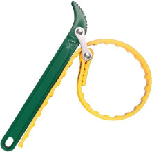 Oil filter wrench - 9-inch multi-function rubber wrench, adjustable tube hand tool (yellow)