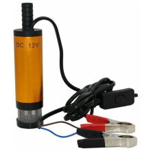 Submersible pump, 12V submersible pump for pumping water, diesel fuel, 38mm oil transfer pump