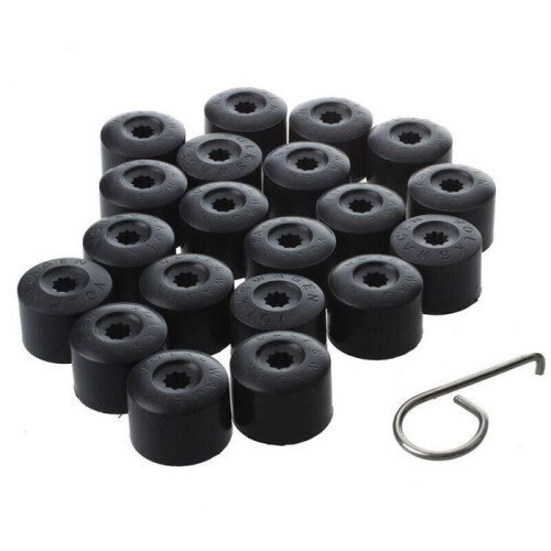 20pcs for VW Golf Car Wheel Nut Bolt Covers Black