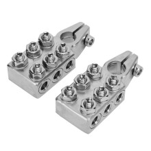 Vvikizy 2-Piece 12-Way Battery Post-Terminal Distribution Ends Auto Box Clamp