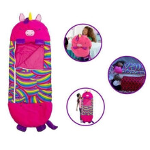Children's sleeping bag - 2 in 1 - Pink - 13550cm - Soft materials - Machine washable