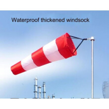 Windproof Sleeves, 150 cm Long, Waterproof Red and White Signage Bag, Wind Direction Sign