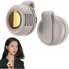 YuuFcy Portable Silent Mini Bladeless Fan, Clip On Waist & Neck Fan, Rechargeable Clip-On Hands-Free Fans 3 Speeds, Wearable Cooling Fans for Outdoor/