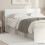 VidaXL vidaXL Headboard Cabinet with Storage High Gloss White Engineered Wood 1