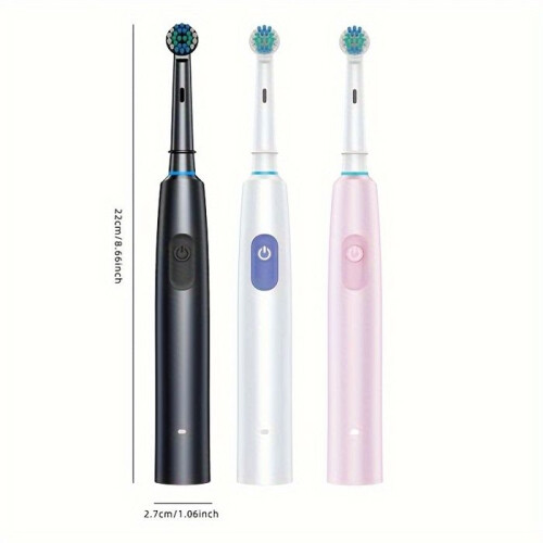 4-Head Rotating Electric Toothbrush Set, Sonic Electric Toothbrush, Smart Timer 2