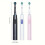 Set of 4 rotating electric toothbrush heads, multiple modes, smart timer - Black 2