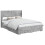 VidaXL vidaXL Bed Frame with Storage and Headboard Concrete Grey 150 x 200 cm 2