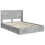 VidaXL vidaXL Bed Frame with Storage and Headboard Concrete Grey 150 x 200 cm 3