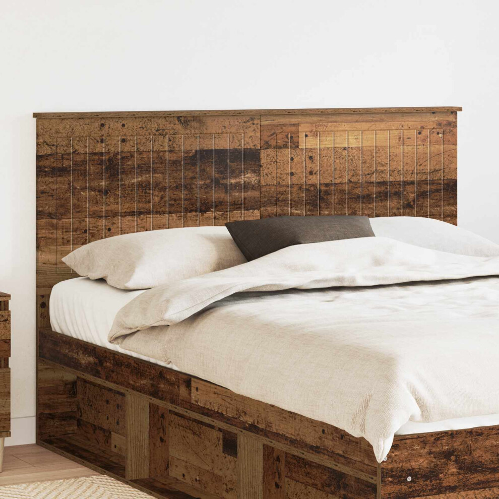 Vidaxl Headboard With Headboard Old Wood 150 Cm Engineered Wood