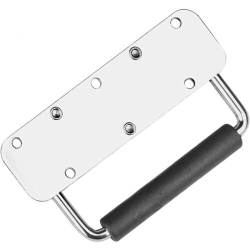 2-piece folding handle, spring-loaded box handles for hardware boxes, silver handles, carrying handle for 2