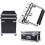 2-piece folding handle, spring-loaded box handles for hardware boxes, silver handles, carrying handle for 5