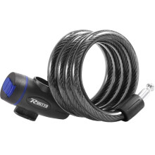 Bicycle rim lock, 120cm bicycle chain lock, bicycle cable lock for bicycles, motorcycles, and electric scooters, black, PZCC