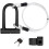 U-lock for bicycles - Steel - 16 mm - 1.2 m cable - Mounting bracket 1