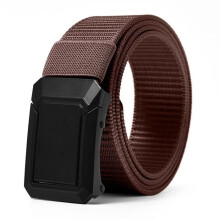 125cm Men's Nylon Waist Belt - Coffee