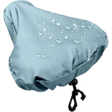 2-piece Waterproof Bicycle Saddle Covers, Universal Rain Cover for Bicycle Saddle with Drawstring (Light Blue)