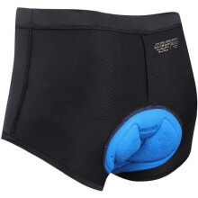 Men's Cycling Undergrowth Padded Cycle Underwear 3D Padded Bike Mat Anti-slip Absorbent Mouse Pad for Men Black XL