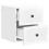 VidaXL vidaXL Wall-Mounted Bedside Cabinet with Drawer 2 pcs High Gloss White 3