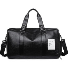 Sports Bag, Men's Leather Travel Bag, Travel Bag, Waterproof Travel Bag, Camping Sports Bag, Large Capacity with Pocket