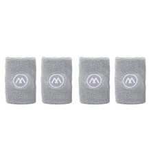 ZERONE Anti-Sweat Wristbands - Grey - Tennis and Basketball - Fast Sweat Absorption
