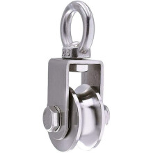 500 kg lifting pulley with 2 bearings, pulley for cable, 48 mm pulley made of 304 stainless steel, CLOCK