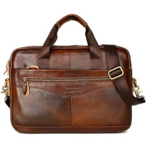 Men's Leather Laptop Briefcase Business Messenger Bag Casual Bags @ba7868