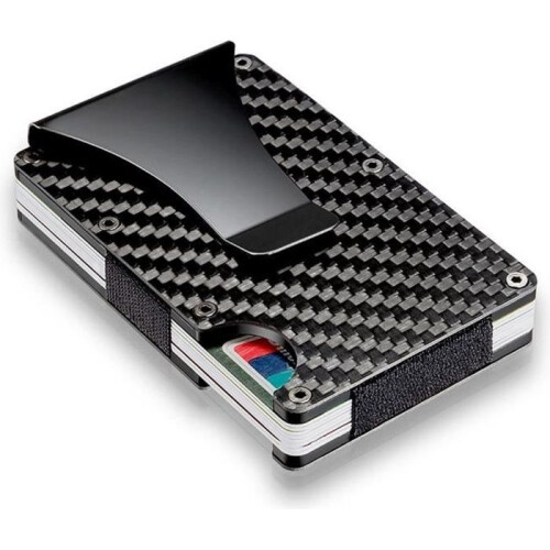 Carbon Fiber Security Credit Card Holder with RFID Blocking - JZ