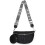 Shoulder bag - Women's - Black - PU leather - Zippered - Multifunctional 1