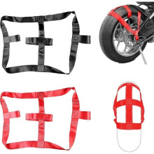 Tie-down straps - Universal - Pack of 2 - High-strength polyester - Load capacity up to 1000 kg - Black