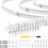 KAKOO Folding Ceiling Curtain Track Kit - 3.5M - Flexible - 26 Hooks - Multi-Angle Installation 1