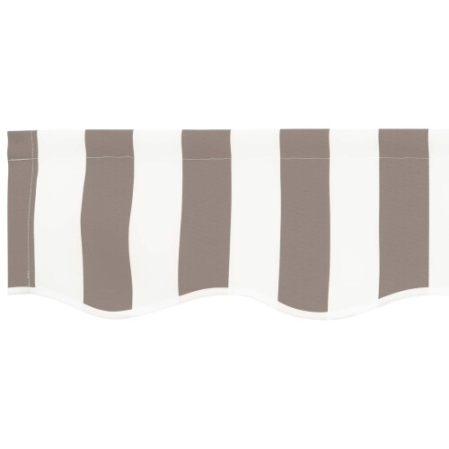 VidaXL vidaXL Awning Replacement Fabric Light Grey and White 4 x 3 m 1