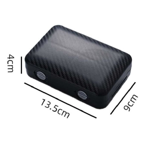 Portable Pill Organizer - Magnetic Pill Organizer with 8 Compartments - Black