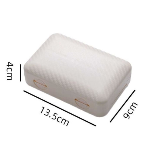 Portable Pill Organizer - Magnetic Pill Organizer with 8 Compartments - White 1