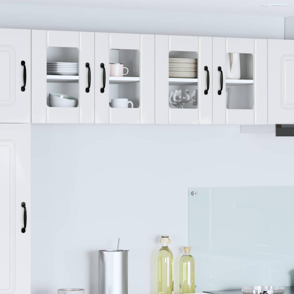 Vidaxl Wall Glass Cabinet Lucca High Gloss White 60 X 31 X 40 Cm 8721359458442