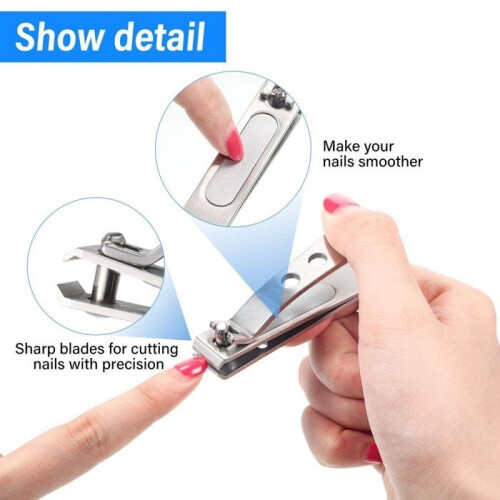 2pcs Straight Nail Clippers (Solid, Large Jaw, Thick Nails/Men's) 2