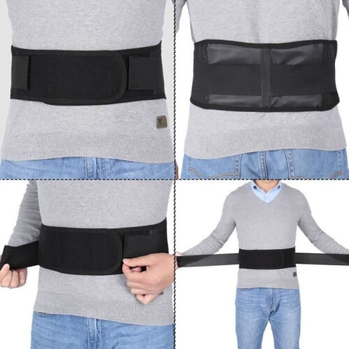 Self-heating belt, new black magnetic therapy lumbar support belt 2