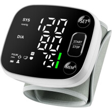 Blood Pressure Monitors for Home Use Rechargeable Blood Pressure Cuff Wrist Digital BP Machine with LED Backlit Display, Voice Broadcast, 240 Memory S
