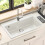VidaXL vidaXL Sink White 795 x 505 mm Granite 1