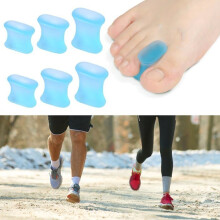 Set of 8 soft silicone gel toe separators - Comfortable foot pain relief - Toe correctors