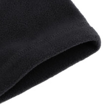 XXU Fleece Face Covering with Adjustable Drawstring, Unisex Thermal Neck Gaiter for Winter Skiing, Black XU010 XU010