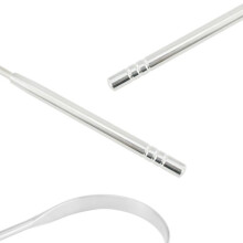Tongue scraper - OKUMGGYJ - 3-piece set - Stainless steel - Ergonomic - Easy to clean