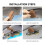 Glasses Case - Universal - Set of 2 - Durable Leather - Sponge Design - Easy Installation 4