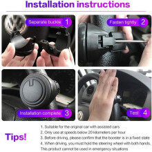 Steering Wheel Return Ball, Universal with any steering wheel SUV, Tractors, Cars, Boats Steering Wheel Booster